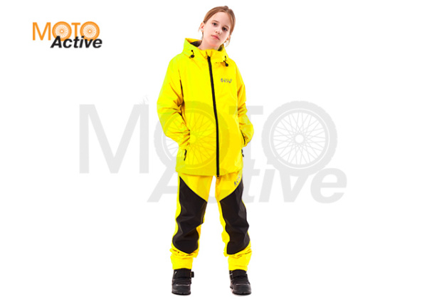Комплект дождевой (куртка, брюки) EVO FOR TEEN YELLOW (мембрана)